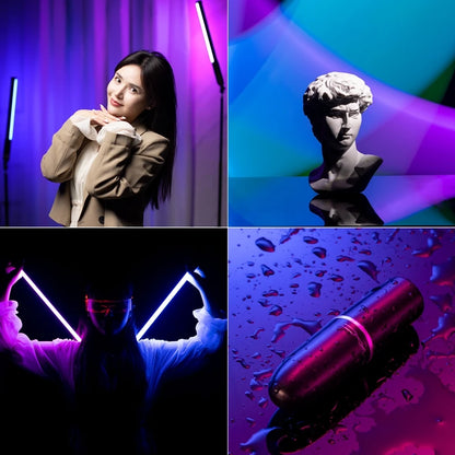 Ulanzi VL119 Stick Light RGB Handheld Wand Tube LED Video Light CRI 95+ 2500K-9000K 2000mAh Photography Lighting Fill Lamp