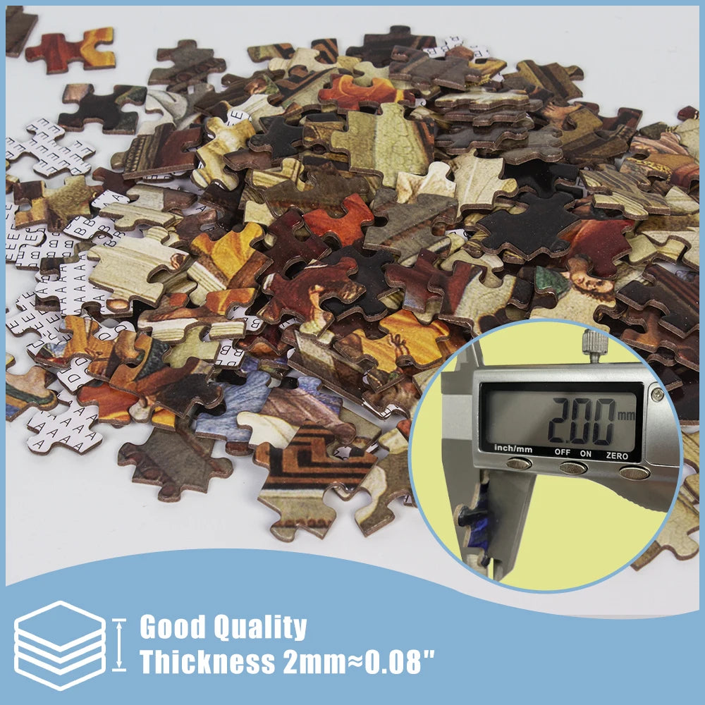 MaxRenard Jigsaw Puzzle 1000 Pieces The School of Athens Raphael Environmentally Friendly Paper Christmas Gift Toy