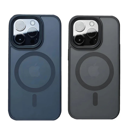 Translucent Frosted Matte Magnetic Phone Case For iPhone 17 16 15 14 Plus 13 12 Pro Max Case For Magsafe Wireless Charging Cover