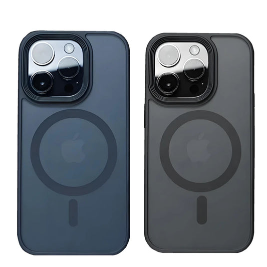 Translucent Frosted Matte Magnetic Phone Case For iPhone 17 16 15 14 Plus 13 12 Pro Max Case For Magsafe Wireless Charging Cover