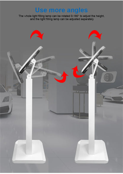 iPad Photo Booth Selfie-Maschine Shell Verstellbarer Ständer Photobooth mit LED-Ringlicht Individuelles LOGO für Hochzeitspartys und Events