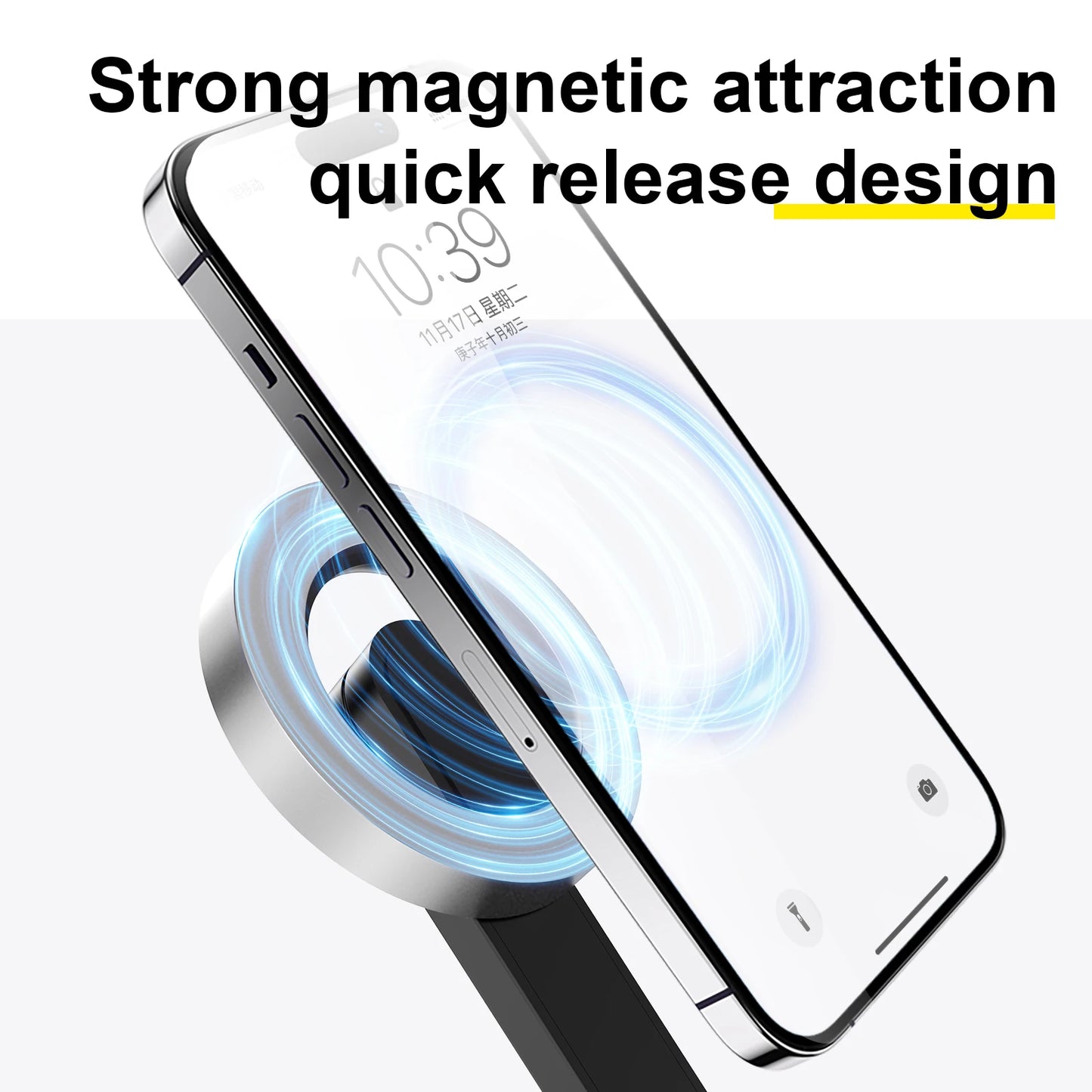 TELESIN Magnetic Selfie Stick Tripod with Remote For Cellphone For iPhone 16 15 14 13 12 Pro Max For HUAWEI XIAOMI SAMSUNG