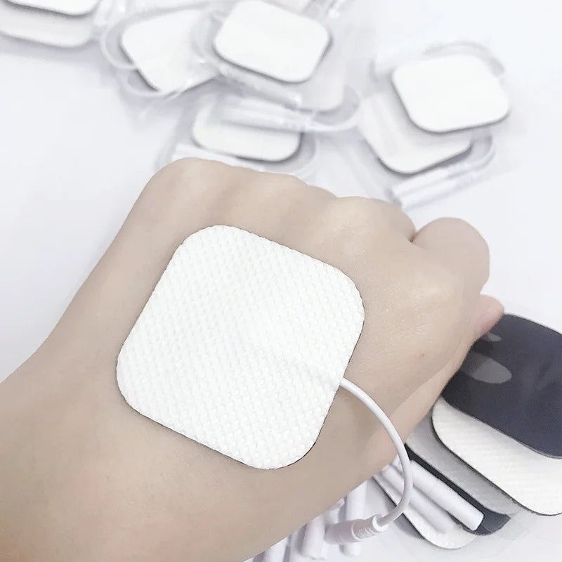 10/20pcs Muscle Stimulator Electrode Pads Gel Non-woven Fabric Self Adhesive Replacement Pads for Tens Digital Therapy Machine