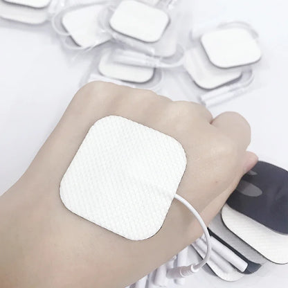 10/20pcs Muscle Stimulator Electrode Pads Gel Non-woven Fabric Self Adhesive Replacement Pads for Tens Digital Therapy Machine