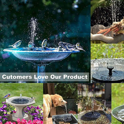 New Mini Solar Water Fountain Pool Pond Waterfall Fountain Garden Supplies Decoration Outdoor Solar Powered Fountain Bird Baths