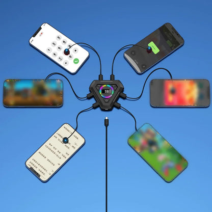 Mobile Phone Screen Auto Clicker Adjustable Speed Automatic Tapper Silent Screen Clickers for Games Live Broadcasts Likes Reward