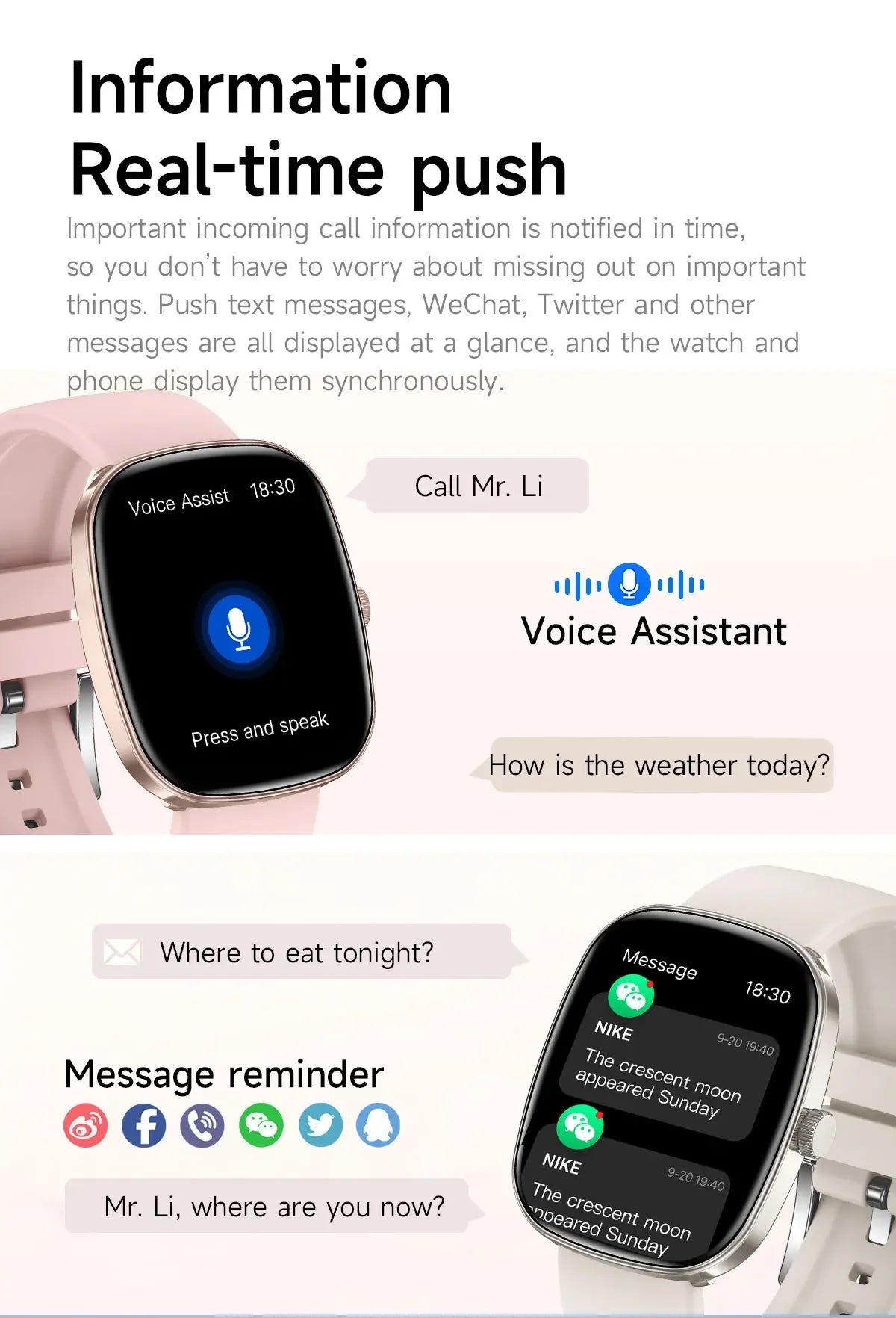 New Smart Watch Android IOS Phone 1.44 Inch Color Screen Bluetooth Call Blood Oxygen/Pressure Monitoring Smart Watch Women Men