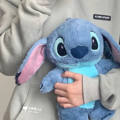 Aoger Disney Anime Hobby Stitch Winter Extra Large Plush Hot Water Bottle Women's Home Water Filling Hand Warmer Girlfriend Gift