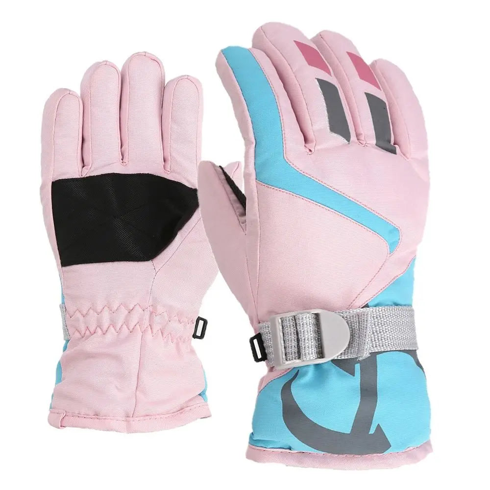 Boy Girls Ski Snowboard Windproof Gloves Children Kids Winter Snow Warm Gloves Waterproof Thicken Keep Warm Winter Must