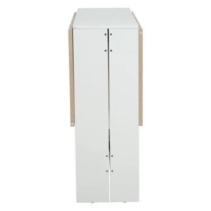 Haodirect multifunctional foldable and expandable dining table wooden kitchen table saves space