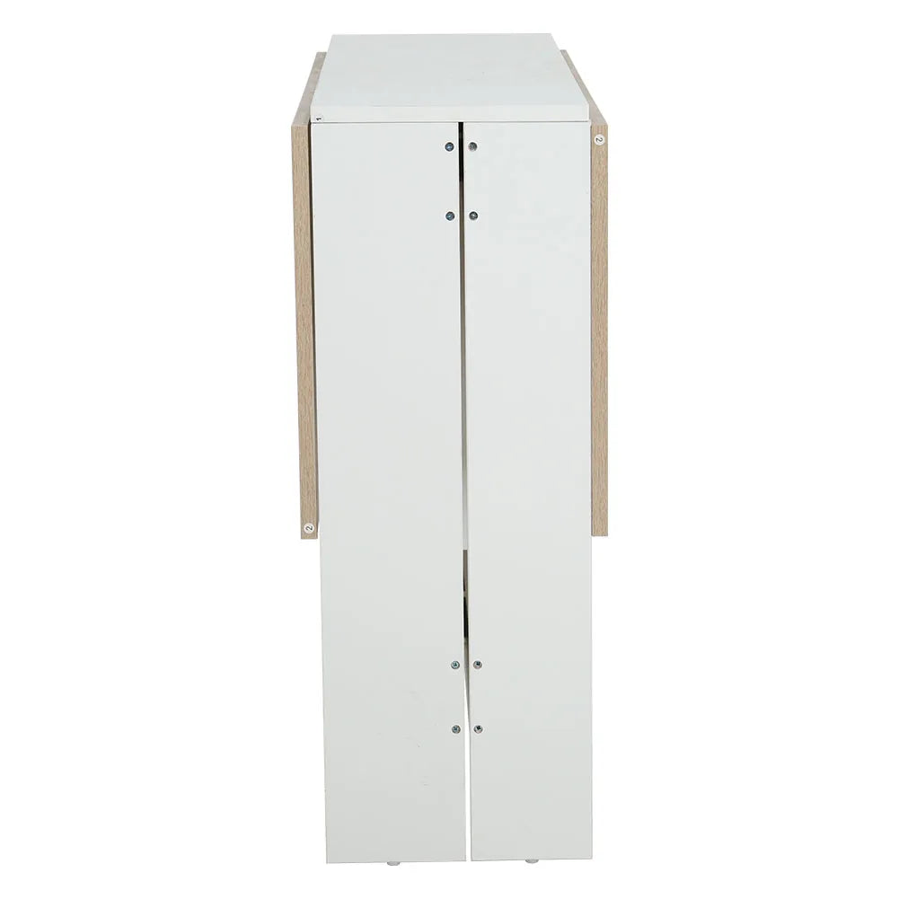 Haodirect multifunctional foldable and expandable dining table wooden kitchen table saves space