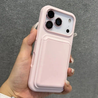 Luxury Magnetic Liquid Silicone Phone Case for IPhone 16 17 15 14 13 12 11 Pro Max with Magsafe Card Bag Wallet Shockproof Cover