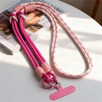 Creative 3-in-1 Mobile Phone Lanyard Wrist Strap Crossbody Hanging Neck Cellphone Chain Travel Convenience Phone Anti-loss Strap