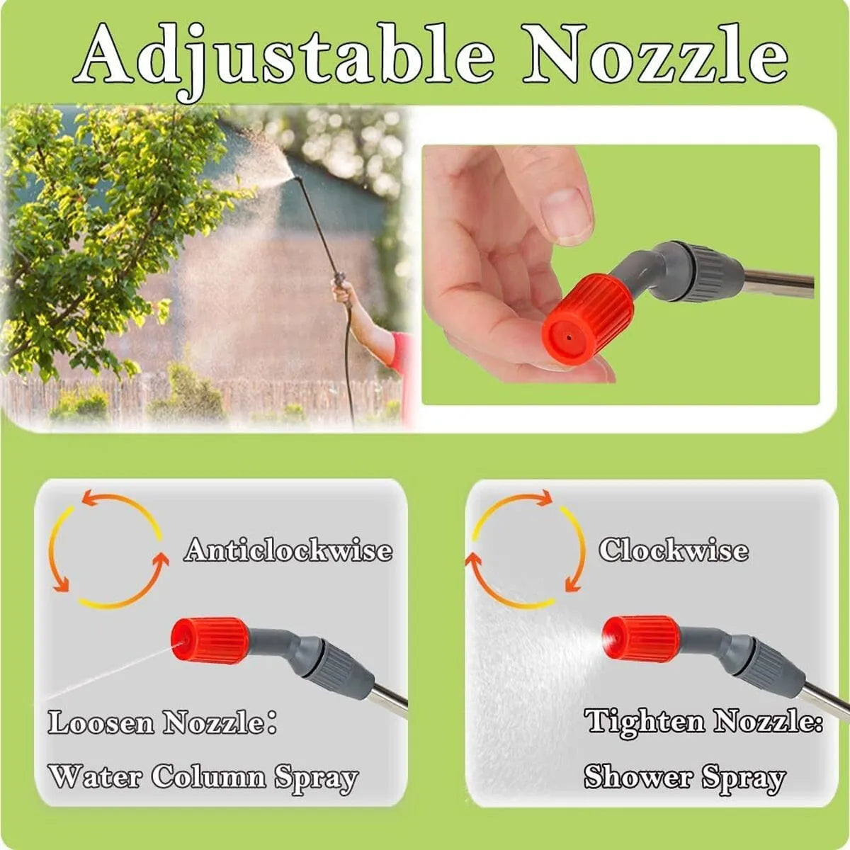 5L Garden Pressure Sprayer – Portable Hand Pump Chemical Weed Spray Bottle