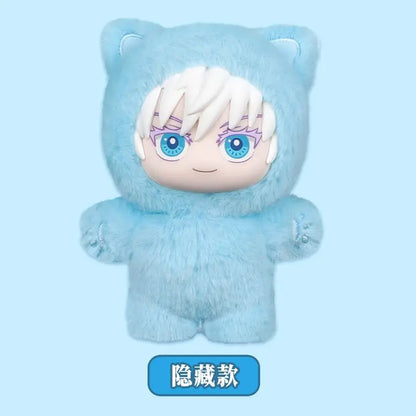 Genuine Eaki Jujutsu Kaisen Season 2 Cat Park Party Gojo Satoru Blind Box Plush Doll Bag Pendant Model Collection Gifts