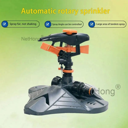 360° Water Sprinkler Lawn Irrigation Automatic Rotating For Garden Watering UK