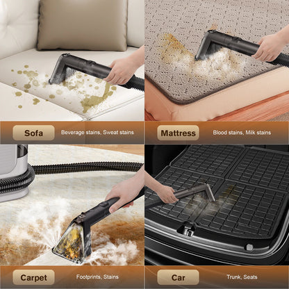 OMESER C988 Spot Cleaner 13kpa 1650w Vacuum Steam Cleaner Spray Suction Integrated Handheld Cleaning Carpet Cleaner Machine