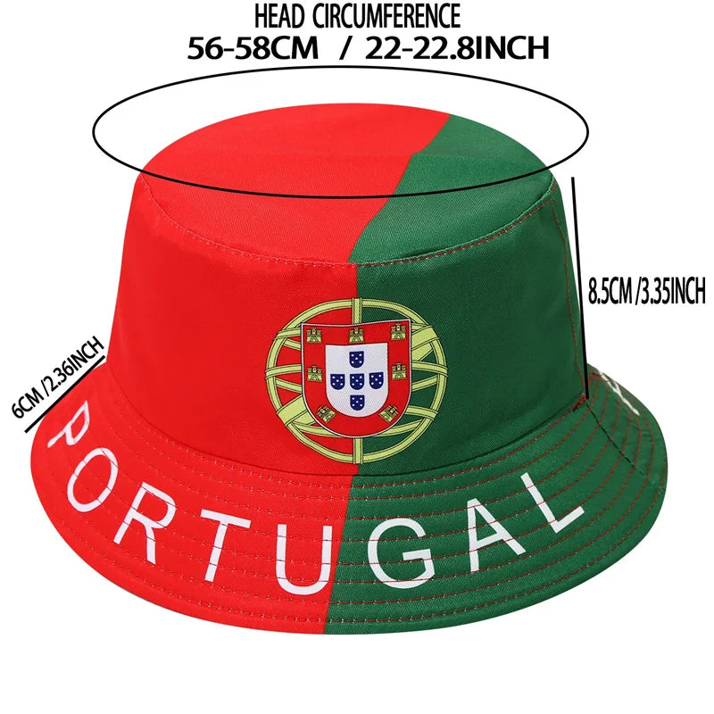 2026 Countries National Flag Bucket Hat Men Women Football Fan Party Football Cup Reversible Sun Hat Soccer Fans Fisherman Hat