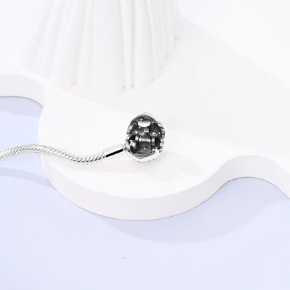 925 Sterling Silver Charm Bracelet - Leaf, Clover, Butterfly & Heart Design | 17-20cm Adjustable