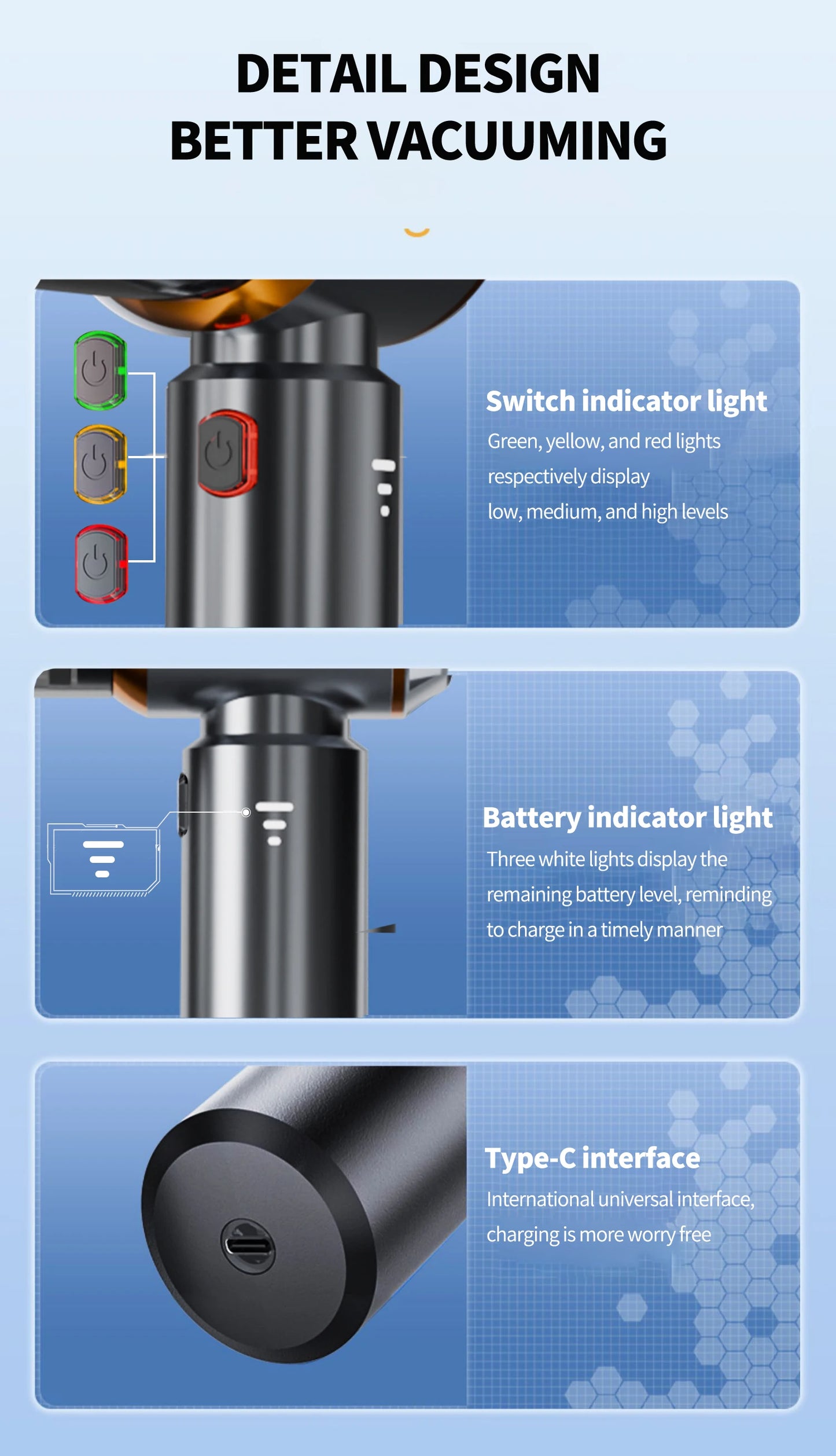 CENRR 2025 NEW Car Vacuum Cleaner  Powerful Mini 998000PA Portable Vacuum Cleaner for Home Appliance Handheld Blower Car Cleaner