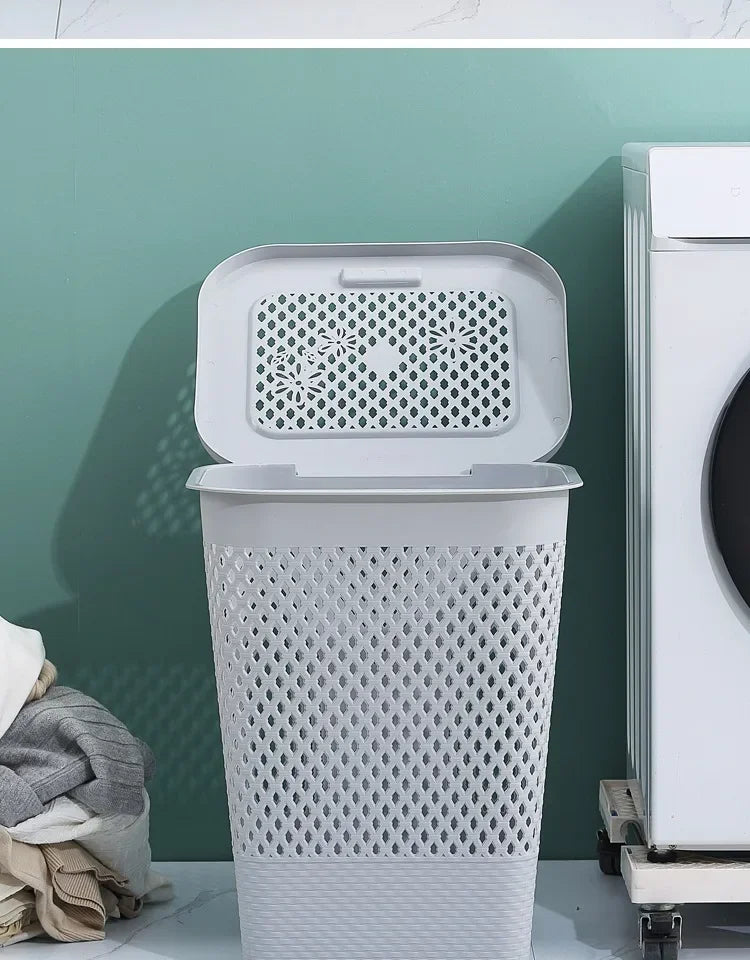 Multi-functional Plastic Household Dirty Laundry Baskets Bathroom Clothes Storage Bucket Living Room Children Toy Basket