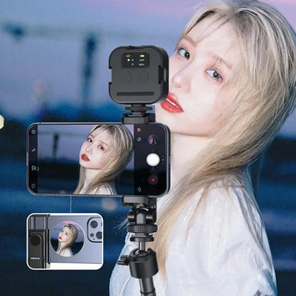 For Magsafe Magnetic Convex Mirror Smartphone Beauty Mirror Video Selfie Vlog Magnetic Mirror For Streaming Selfie