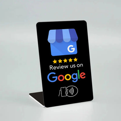 NFC Programmable Google Review Card NFC Table Display NFC Google Reviews Display Bending Card