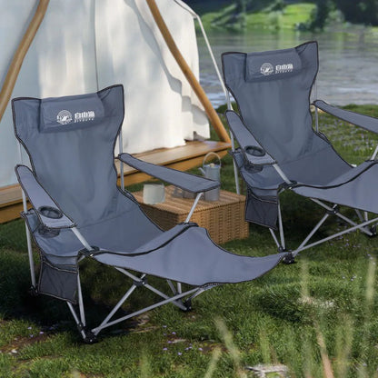 【Breeins】Portable adjustable folding camping chair, lightweight travel, fishing chair, beach chair, suitable for grassland