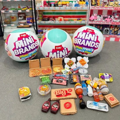 Surprise Ball Mini Brands Fridge Refrigerator Food Series Blind Box Toys Mini Figure Mystery Model Collection Kids Gifts