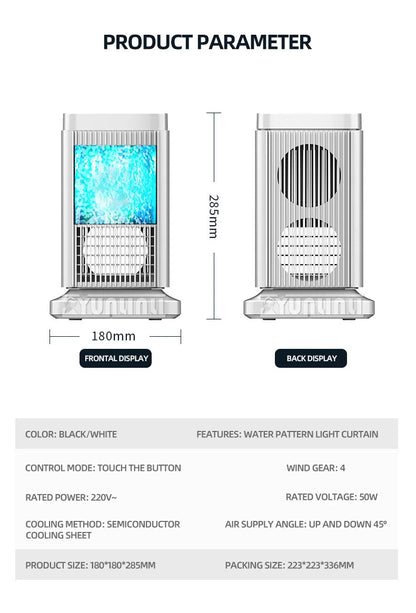 Summer Air Conditioning Fan Portable Mini Air Conditioner Electric Cool Fan Home Silent Ventilador Cooler
