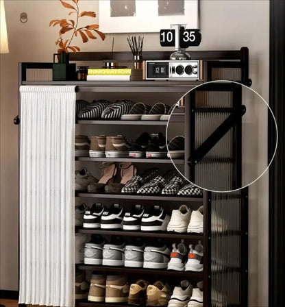 Folding Shoe Racks Multi-storey Simplicity Storage Shelves No Installation Required Strong Load-bearing Capacity Shoe Cabinet