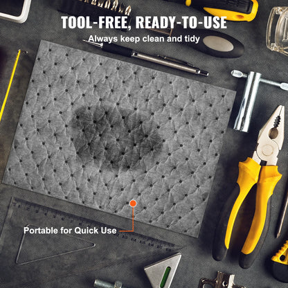 VEVOR Spill Absorbent Pads Universal Absorbing Mat Absorbs up 12 Gal Polypropylene Absorbent Pad for Oil Water and Other Liquids