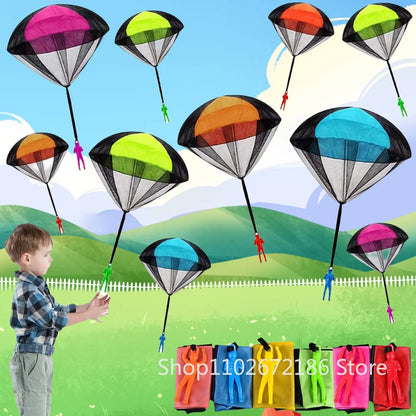 3/5/10 Pcs Fun Hand Throwing Soldier Parachute Outdoor Game Kids Birthday Party Festival Party Gift Reward Carnival Gift Pack