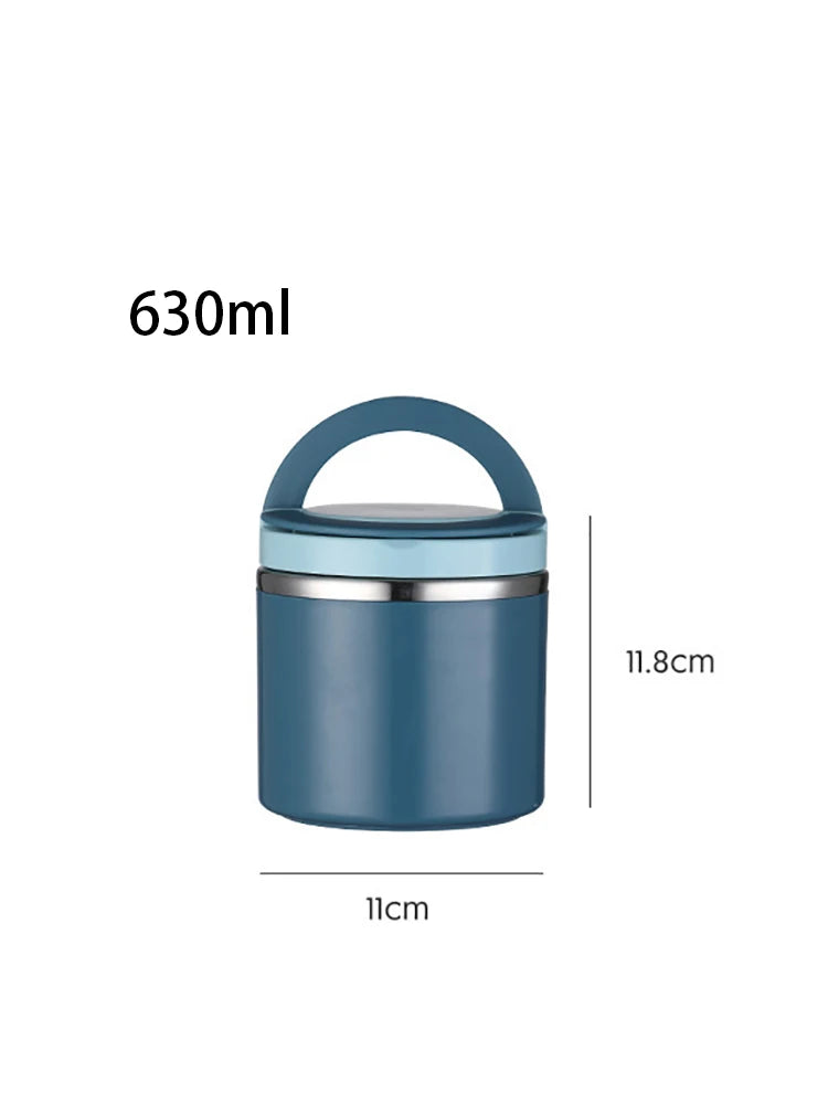 Stainless Steel Insulated Food Jar 630ml/1000ml - Thermal Lunch Box Container for Hot & Cold Food, Kids & Adults
