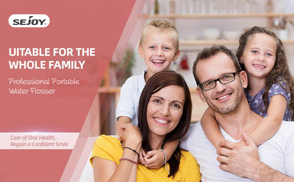 SEJOY Home Dental Oral lrrigator Water Flosser 4 Colors Thread Teeth Pick Mouth 5 Modes Washing Machine USB Rechargeable