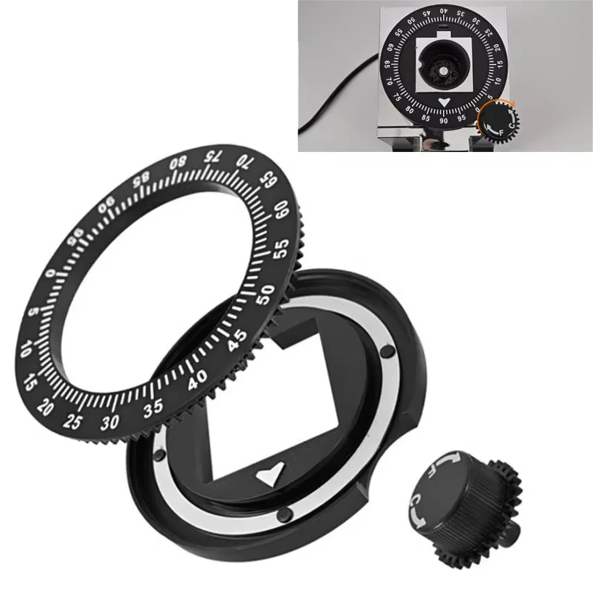 A99TGrinder Setting Dial for Eureka Mignon Specialita MMG Eureka Mignon Adjustment Ring for Eureka Grinder Accessories Parts