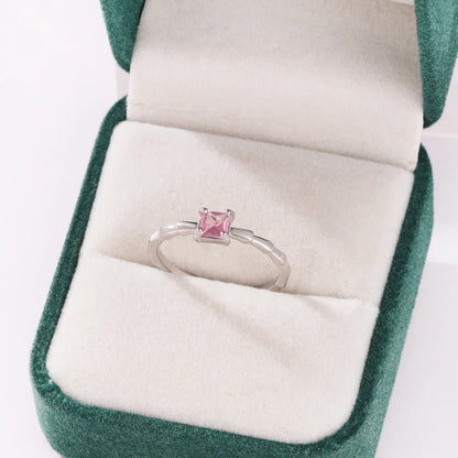 Pink Zircon Bow Heart Rings For Women Gold Plated 18K Plated Adjustable Heart Ring 2026 Trend Wedding Aesthetic Jewelry Gift