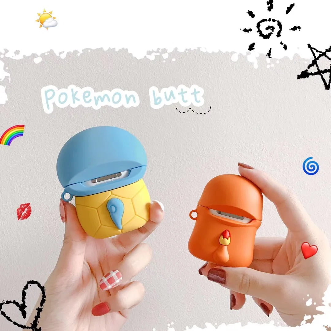 Cute Cartoon Eevee Squirtle Bulbasaur For Airpods 1 2 3 Pro Pro 2 Case Silicone Earphone Case Accessories Cover