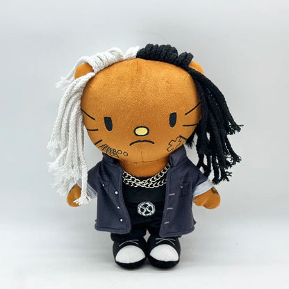 New Hello Kitty Ken Carson Rapper Trippie Taylors Plush Toy Doll with Clothes Stuffed Soft Plush Toys Fans Collect Gifts