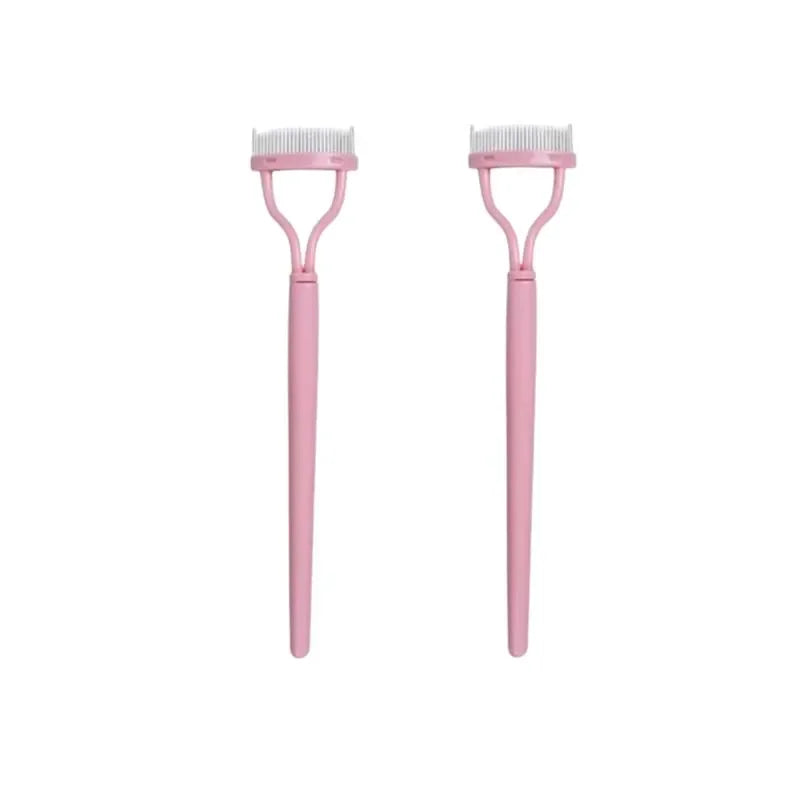 Eyelashs Brush Comb 1pc Eyelash Separator Metal Teeth Foldable Eye lash Curler Beauty Makeup Stainless Mascara Curl Make up Tool