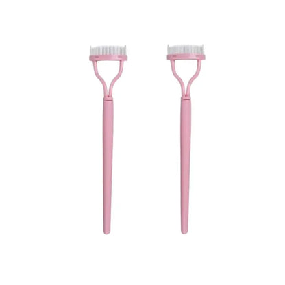 Eyelashs Brush Comb 1pc Eyelash Separator Metal Teeth Foldable Eye lash Curler Beauty Makeup Stainless Mascara Curl Make up Tool