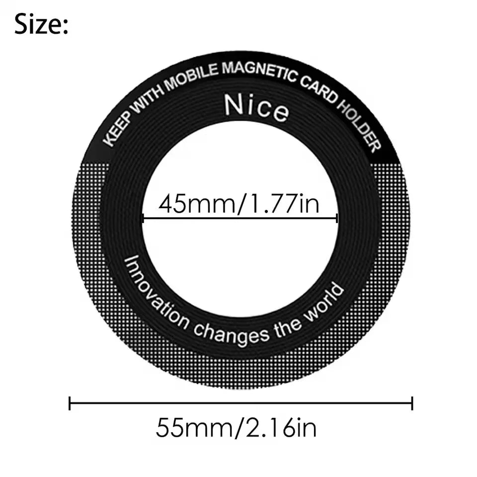 Upgraded Aluminum Alloy Vacuum Magnetic Car Phone Holder with 360° Rotation & Foldable Design Strong Magnetic Absorption