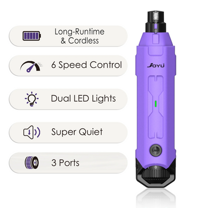 6-Speed Dog Nail Grinder  Enhanced Pet Nail Grinder Super Quiet Rechargeable Electric Dog Nail Trimmer Painless paws grooming