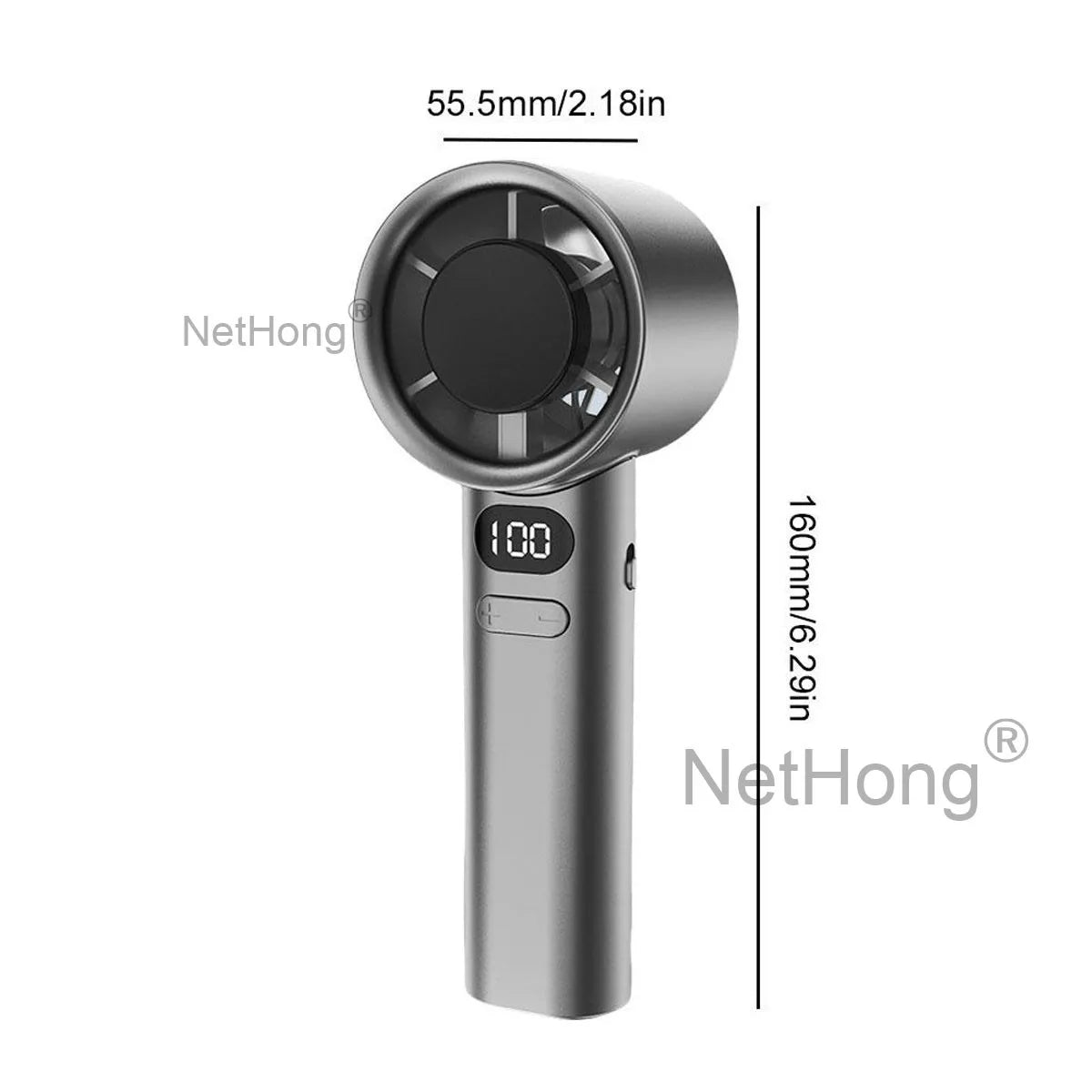 Mini Portable High Speed Fan USB Rechargeable 1800mAh Wireless Handheld Outdoor~