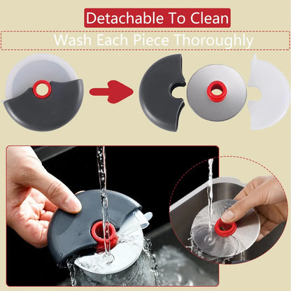 Rollschneider aus Edelstahl, Mehrzweck-Werkzeug zum Schneiden von Pizza und Kuchenteig, Backzubehör für die Küche mit scharfem Klingenrad