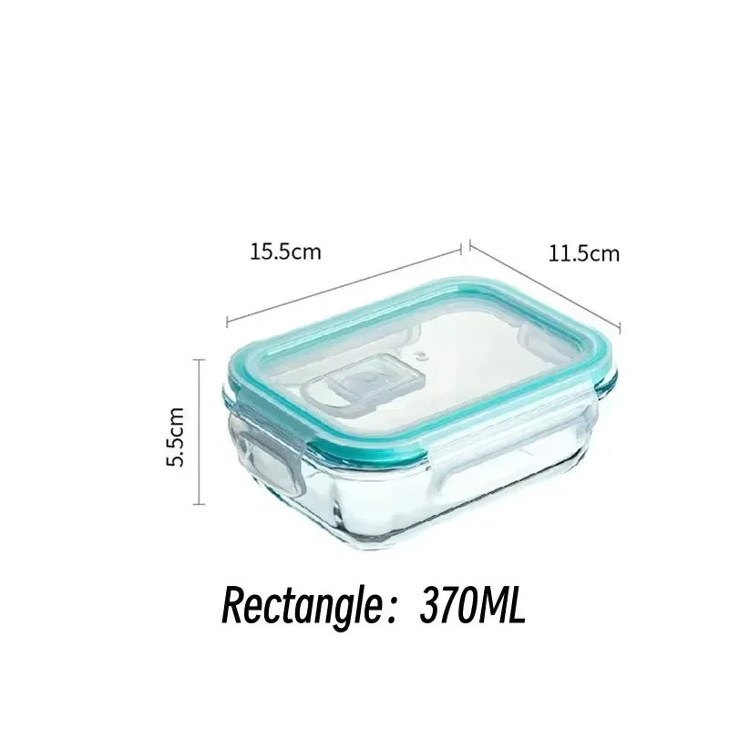 Premium Glass Lunch Box - Airtight Food Storage Containers with Leak-Proof Lids, Microwave & Dishwasher Safe Meal Prep Bento Boxes
