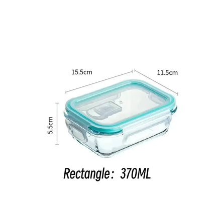 Premium Glass Lunch Box - Airtight Food Storage Containers with Leak-Proof Lids, Microwave & Dishwasher Safe Meal Prep Bento Boxes