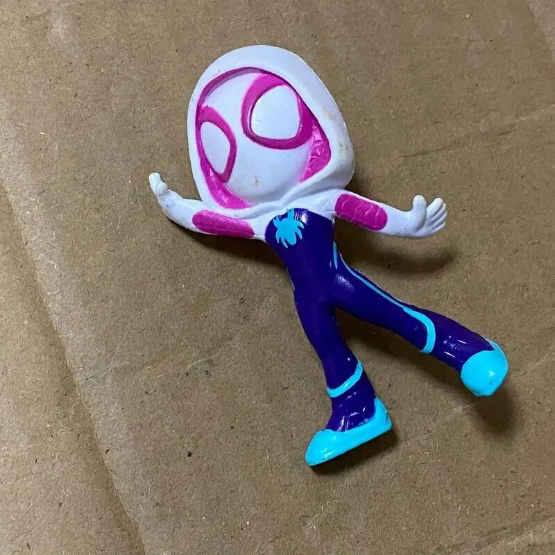 Set Marvel Spiedy & His Amazing Friends Hero Rhino Goblin Ghost Spider Doc Ock Trace- E Model Animated Action Figures Toys Gift