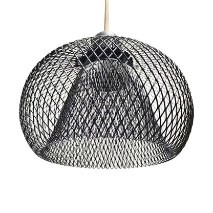 Metal Wire Pendant Lamp Shade Ceiling Light Shade Chandelier Cover Cage Guard for Home Teahouse Dining Room Cafe Hallway
