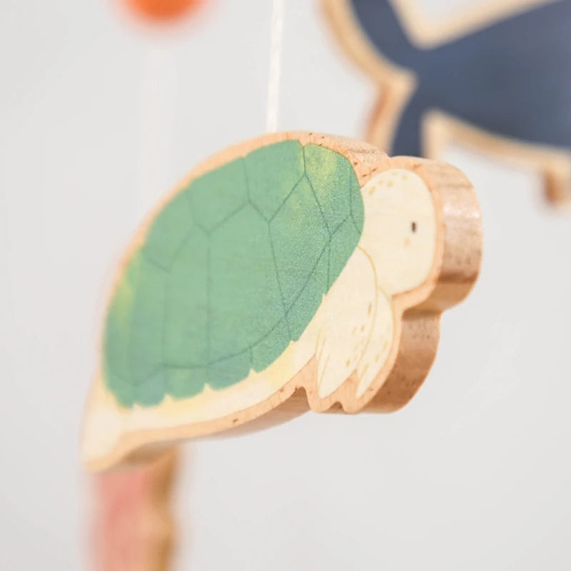 Newborn Baby Rattles Toys 0-12 Months Soft Felt Whale Bed Bell Infant Mobile Crib Hanging Musical Carousel Toy Boys Girls Gift